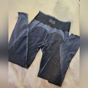 Victoria's Secret PINK Seamless High-Waisted Workout Tights Medium Heart Bum